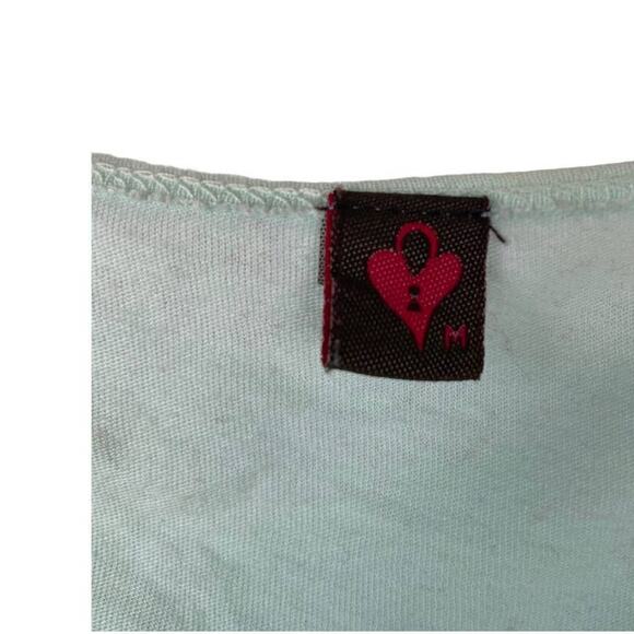 LANGUAGE LOS ANGELES Women's Size S Boho V-Neck Ombre Embroidered Top - Picture 6 of 7